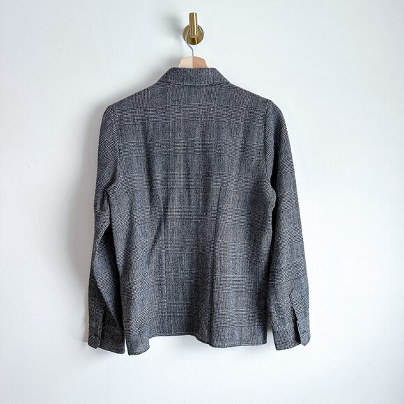 Creatures Of The Wind Wool Herringbone Embroidered Button Down Shirt - Picture 2 of 8